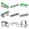 ISO Factory Automatic PVC Conveyor Belt Assmbly Line with Curved Conveyor