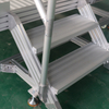Aluminum stair and platform bridge for sorting machine