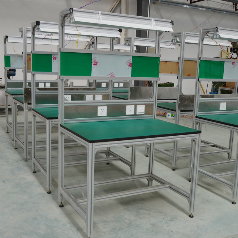 Factory workshop assembly line inspection work table Repair operation metal table experiment worktable